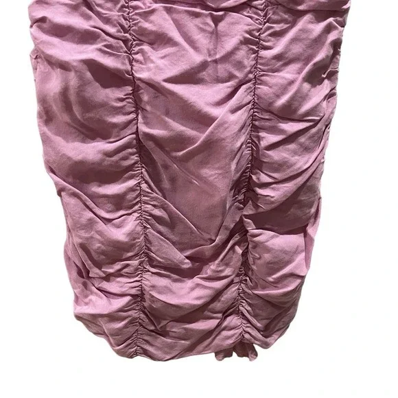 X REVOLVE Sleeveless Tie Shoulder Ruched Bustier Mini Dress Lilac Pink - M - Picture 6 of 10